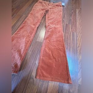 NWT Wild Fable Brown Corduroy Flare Leg Pants Size 4 Low Rise Bell bottoms